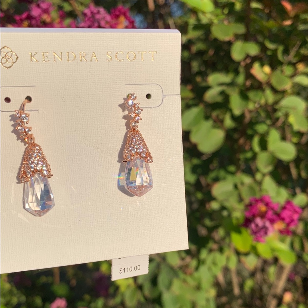 Kendra Scott rose gold earrings
